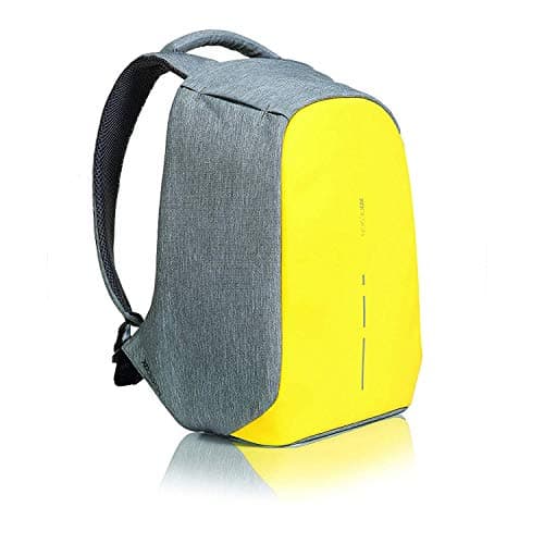 XD Design 13 LTR Grey Anti Theft Compact Yellow Laptop Backpack with Rain Cover (Yellow)