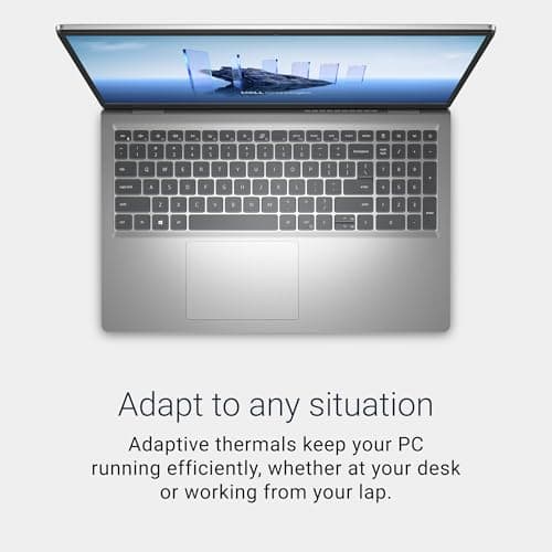 Dell 15 Laptop DC15250-15.6-inch FHD 120Hz Display, 13th Gen Intel Core i7-1355U, 16GB DDR4 RAM, 512GB SSD, Intel UHD Graphics, Windows 11 Home, Onsite Service - Platinum Silver 5