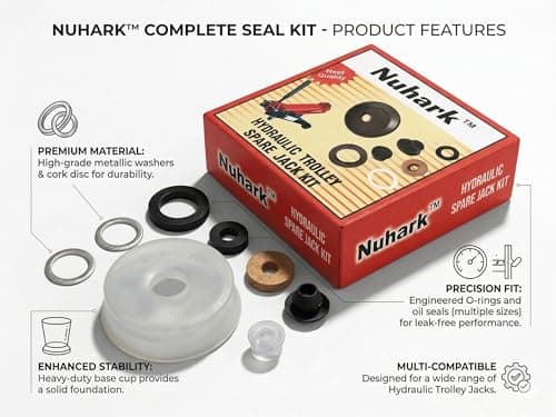 Nuhark™ Hydraulic Spare Jack Kit, 3 Ton Capacity – Oil Seal Jack 3 Ton Repair Kit with Durable Replacement Parts for Hydraulic Lifting, Maintenance & Garage Tools 3
