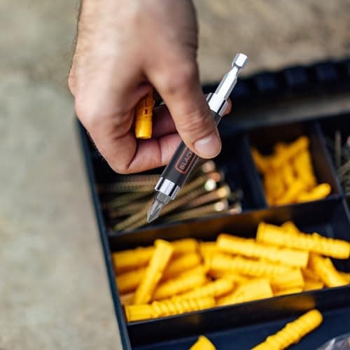 BLACK+DECKER A7074 20-Piece Screwdriver Bit Set with Magnetic Drive Guide & Bit Holder for Home, DIY & Professional Use, 6 Month Warranty, ORANGE & BLACK 6