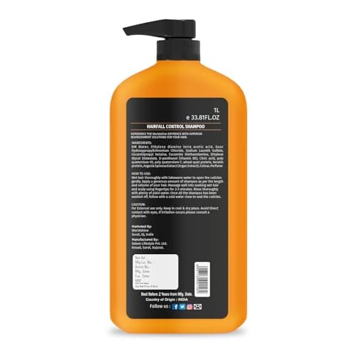 Beer Shampoo for Damaged Hair with Natural Beer Extract, Protein and Vitamin B, Paraben Free Hair Cleanser for Repair, Nourishment and Daily Care 1000 ml 2