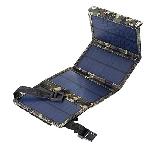 STYLEHEAVEN Portable Foldable Solar Panel Charger USB Dual Port Power Bank Army Green 4