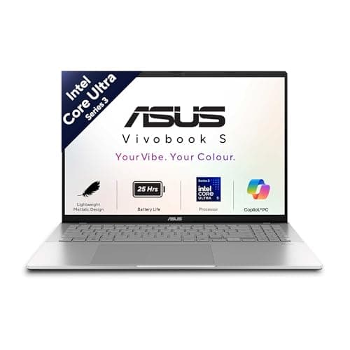 ASUS Vivobook S16 (2026),Intel Core Ultra 5 325,Intel iGPU,16GB RAM,512GB SSD,OLED, 16"(40 cm),Windows 11 Home,M365 Basic(1 Year),Office 2024, Cool Silver, 1.7 Kg, S3607AA-SH087WS, Copilot+ PC