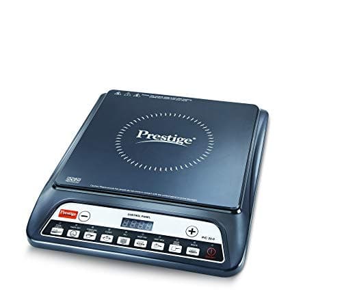 Prestige Electric Kettle PKOSS - 1500W, Steel (1.5L), Black & PIC 20 1600W Induction Cooktop & PGMFB 800W Grill Sandwich Toaster with Fixed Grill Plates 4