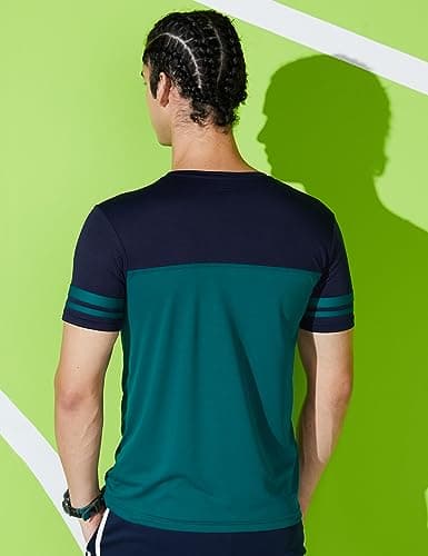 Amazon Brand - Symactive Men's Round Neck Sports T-Shirt (SS19-SYSP-03B_Small_Viridian) 3