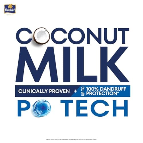 Parachute Advansed Anti-Dandruff Shampoo with Coconut Milk & PO Tech | Up to 100% Dandruff protection | for Strong Healthy Scalp | Paraben free | For Men & Women | 1.2L 4
