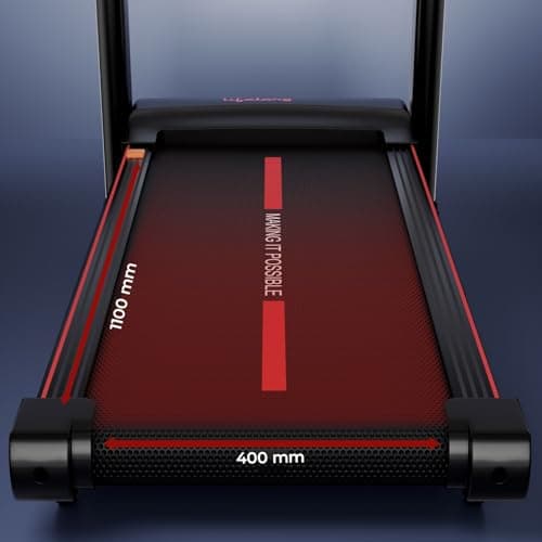 Lifelong 5HP Foldable Treadmill for Home | Home Workout Equipment | LED Display | 12% Auto Incline | 14 km/h Speed | 12 Preset Programs | Hydraulic Fold | Bluetooth & FitShow App | 110kg Max Weight 4