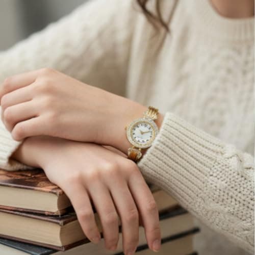 CLEO Be Bold Be You Luxury Gold Fashion Watch for Women | Jewellery Inspired Bracelet Wrist Watch 4