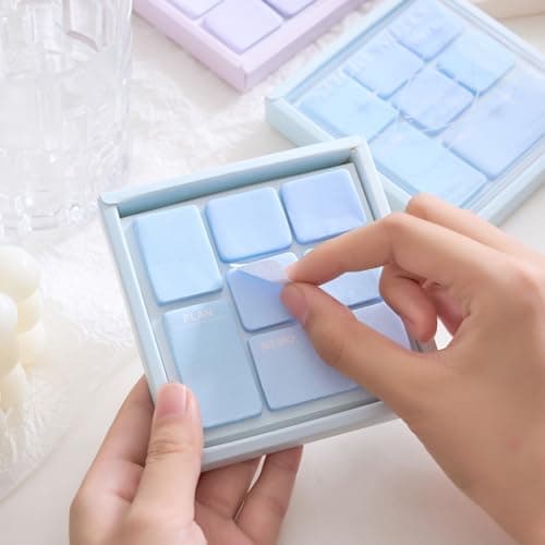 WISHKEY Colorful Sticky Notes, 210 Sheets Sticky Notes, Sticky Pad for Study, Point It Marker Stationery Items, Self-Adhesive Memo Pad, Planners and Memo Sticker (Assorted, Pack of 1) 4