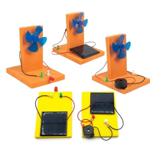 ERH India 5 in 1 DIY Windmill Solar Panel and LED Science Project Working Model Kit for Kids STEM Physics Educational Toy School Exhibition Learning Activity