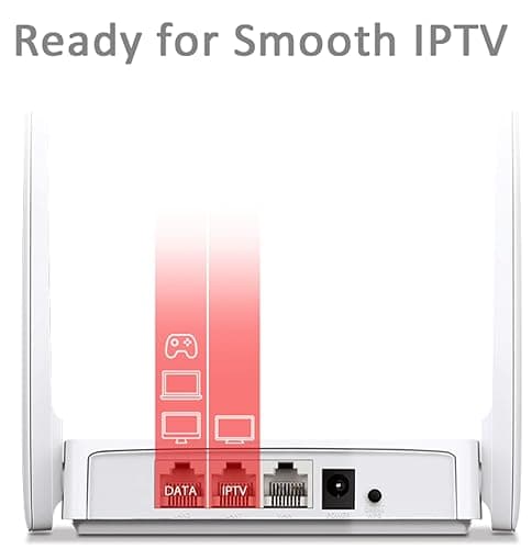 MERCUSYS AC1200 Wireless Dual Band WiFi Router Mercusys AC10 | 1200 Mbps Wi-Fi Speed | 4 High Gain Antennas | Parental Control | IPTV and IPv6 Supported 5