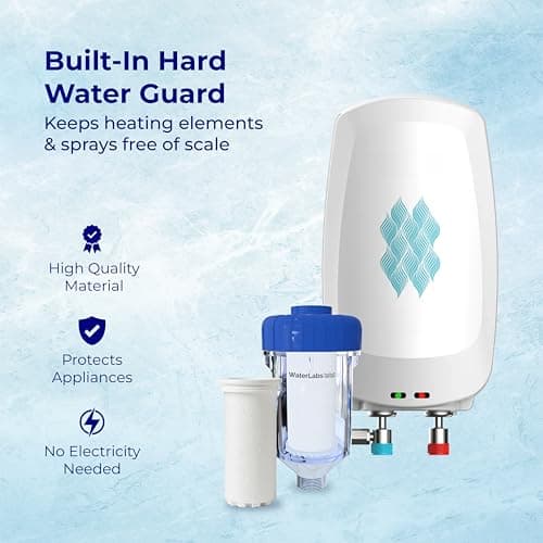 WaterLabs Geyser Filter with Replacement Cartridge Combo for Hard Water | Protects from Limescale, Sediment & Rust | Universal Fit for Bathroom, Washing Machine & Dishwasher | Easy DIY Install 4