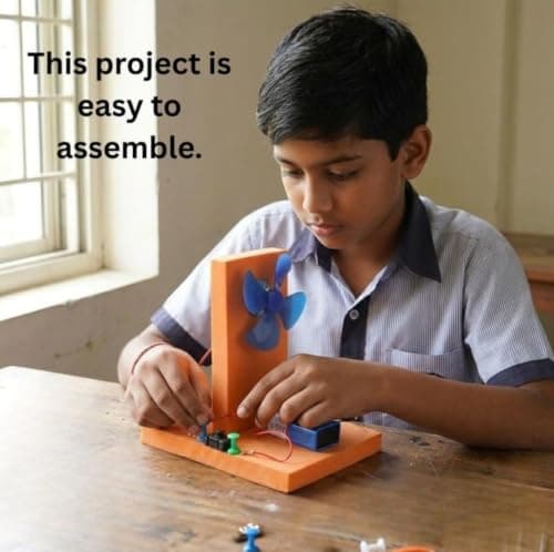 ERH India DIY Windmill Solar Panel and LED Science Project Working Model Kit for Kids STEM Physics Educational Toy School Exhibition Learning Activity 5