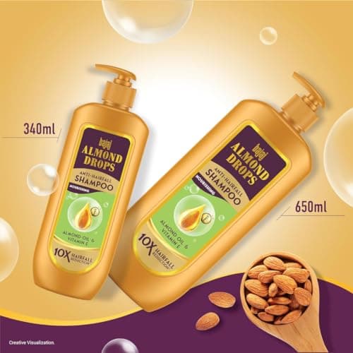 Bajaj Almond Drops Anti Hairfall Shampoo 340ml + Conditioner 175ml 4