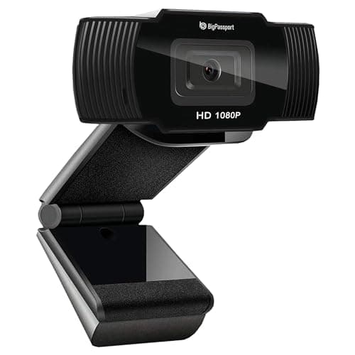 BigPassport 1080P/30FPS Ultra HD Webcam with Mic | 5P Lens USB Camera for Laptop, Desktop, PC | Face Detection, Skype, Zoom, Online Meetings, Classes – Pro-Live N3