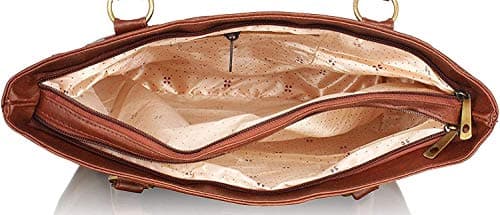 Bellina Women Solid 26 Cms Cosmetic Pouch (M_Harsheet Series_Brown) 5