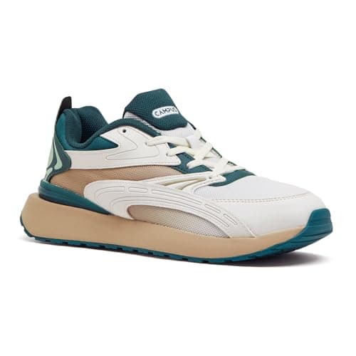 Campus Men's Vitality Sneakers Off.WHT/D.GRN - 8UK/India