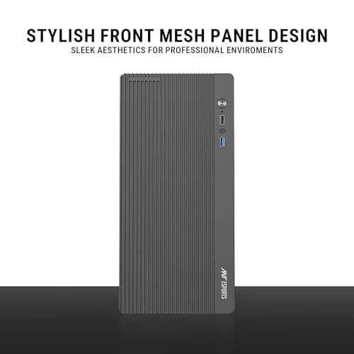 Ant Esports Si15 Mini-Tower Computer Case/Office Cabinet - Black | Support Micro-ATX, Mini-ITX 3