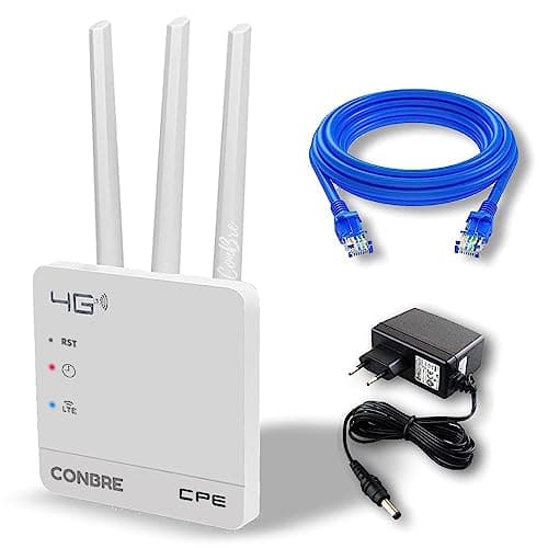 Conbre CPE MT-300H 4G Mobile Sim Based Wi-Fi Router (All 4G & 5G Sim Supported), Lastest WiFi 6, Plug and Play, Support, NVR, DVR, WiFi, Camera 6