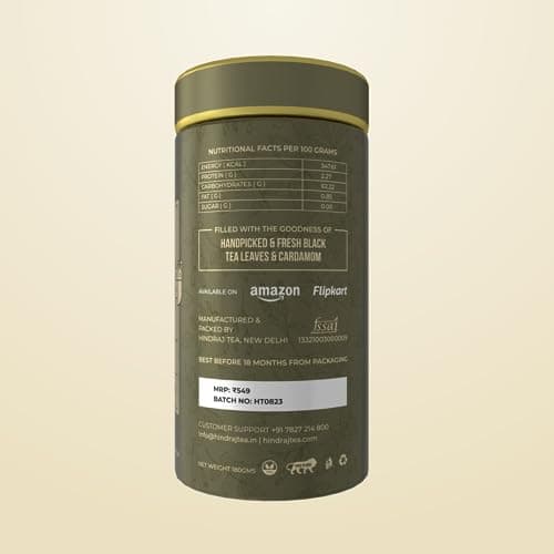 House of Hindraj Queen of Spices Elaichi Masala Tea Loose Leaves 180 g Aromatic Kadak Chai with Cardamom Rich Spiced Flavor, Natural Cold Relief, Caffeine-Free 2