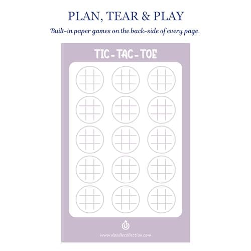 Doodle To Do List Notepad | Undated Daily Planner Pad with 50 Tear-Off Sheets | Hourly Schedule + Task Checklist | A5 Size | 90 GSM Paper | Office, Home & School Organizer 6