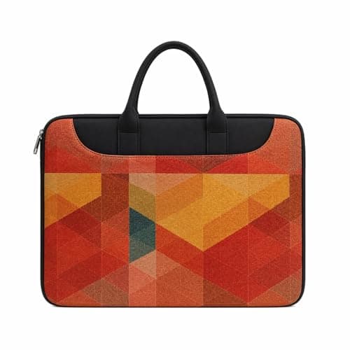 Tabelito Designer Printed Laptop Sleeve for Women (13–15.6 Inch) | Jute & Vegan Leather Office Handbag | Lightweight Stylish Work Bag with Handle 5
