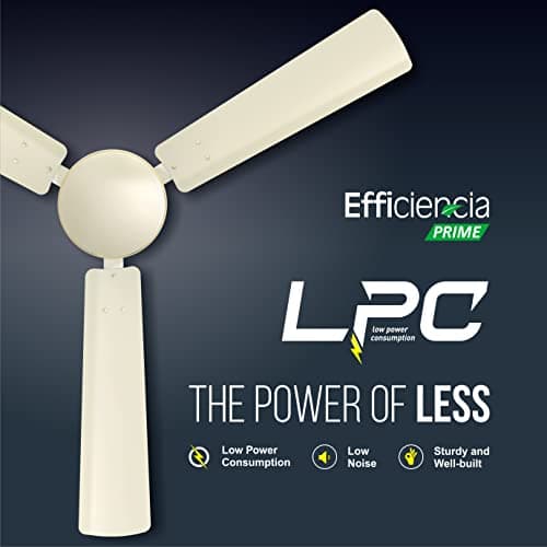 Havells 1200mm Efficiencia Prime BLDC Motor Ceiling Fan | 5 Star with Remote, 100% Copper | Upto 53% Energy Saving, High Air Delivery, 2 Year Warranty, Inverter Friendly, Timer | (Pack of 1, Bianco) 2