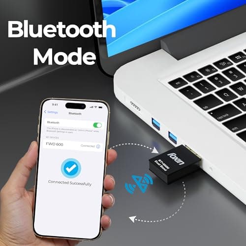 Foxin Nano 600 Mbps 2-in-1 Dual Band Wireless USB 2.0 WiFi (5Ghz) + Bluetooth 4.2 Adapter for PC, Laptop | High Speed Mini WiFi Bluetooth Dongle Compatible with Windows, Mac | WPA/WPA2 Security 5