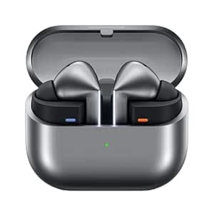 Samsung Galaxy Buds3 Pro Wireless Earbuds, Powered by Galaxy AI, IP57, Active Noise Cancellation, Adaptive Noise Control, 37hrs Battery, 360 Surround Sound, Pinch Controls, Galaxy Ecosystem, Silver