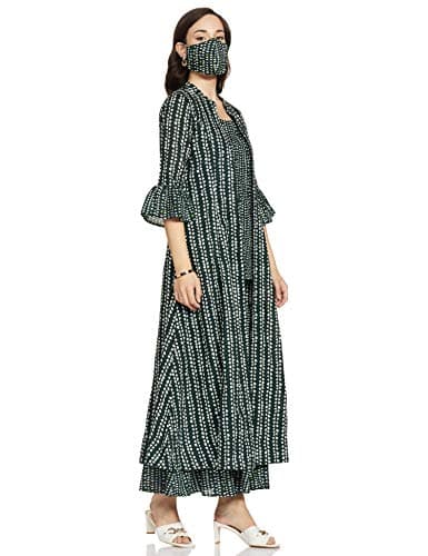 BIBA WOMEN PRINTED RELAXED MIX AND MATCH(INDIE TR1256_GREEN_34) 3