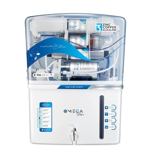 Aqua Domestic Water Purifier (RO+ LED UV+ ORC COPPER + TDS CONTROL) Fully Automatic, Easily Works Upto 4000ppm | 12 Stages | 20 LPH