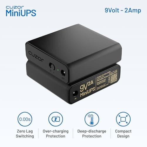 Cuzor Mini UPS for 9V Wi-Fi Router | Power Backup up to 5 Hours | WiFi Router ups Upto 2A | 1 Year Warranty 2