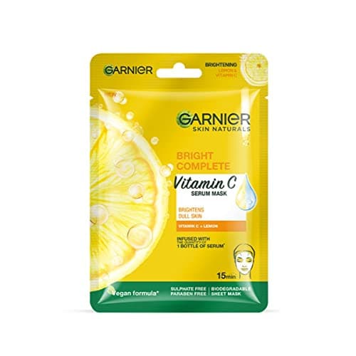 Garnier Skin Naturals, Face Mask, Hydrating, Brightening & Anti-Dark Spots, Bright Complete, 1 pc, 28g