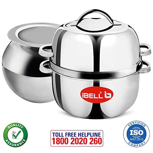 iBELL Stainless Steel Steam Pot, 1.5 Kilogram, Thermal Rice Cooker With Rubber Gasket (Induction Based Pot) Silver 3