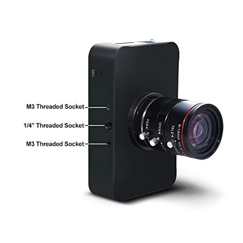 MOKOSE 12MP HDMI Camera 1080P USB HD Streaming Teaching Webcam, Recording 4K@30FPS Industry C/CS-Mount Camera with 6-12mm No Distortion Manual Zoom Lens 4