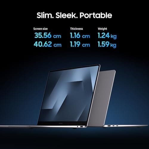 Samsung Galaxy Book6 Pro (Gray, 16GB RAM, 1TB SSD) | Intel Core Ultra 7 (Series 3) | 14" WQXGA+ Dynamic AMOLED 2X | 30Hrs Battery Life | 120 Hz Refresh Rate | Dolby Atmos Stereo Speakers | AI PC 3