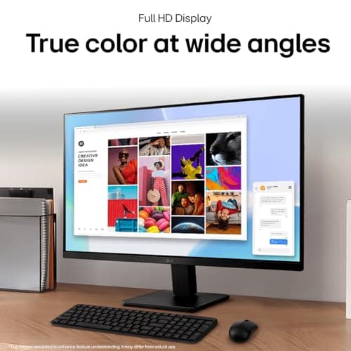 LG 27MR400 68.6 cm (27 Inch) FHD (1920x1080) IPS PC Monitor with 100Hz, 5ms (GtG), Flicker Safe & Reader Mode, AMD FreeSync, D-Sub, HDMI, Tilt Adjustable, 3-Side Virtually Borderless Design (Black) 5