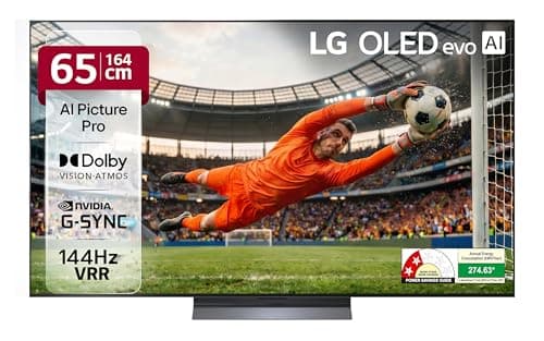 LG 164 cm (65 Inches) OLED evo C5 AI Series 4K Ultra HD (3840 x 2160) Smart webOS OLED TV OLED65C56LA