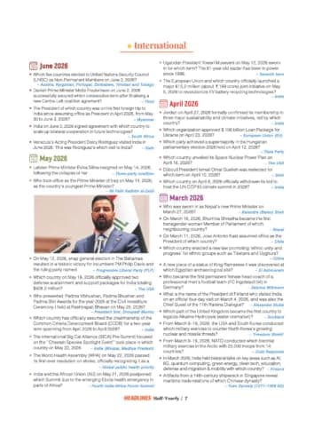 Arihant Headlines Speedy Current Affairs Half-Yearly 2026 (January-June) | National & International Events, Acts & Who's Who | One-Liners, Infographics | For UPSC, SSC, Banking, Railway & State Exams 5