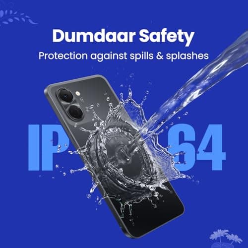 Tecno Spark GO 3 (Ink Black, 4GB+64GB | Super Durability Drop Resistant & IP64 Rated | Make Calls Without Network* |Ella Al in Your Own Language | Super Smooth 120Hz 6.74" Display |5000mAh Battery 4