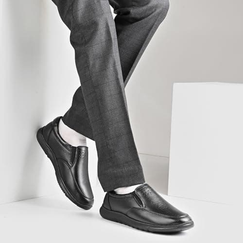 Blue Leather by Centrino Men’s Loafer Shoes | Genuine Leather Slip-On Footwear | Soft & Comfortable Casual Shoes | Lightweight | Stylish Walking Loafers 4093 2