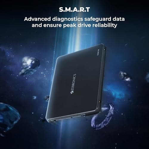 Zebronics 128GB SSD, 2.5 Inch Internal Drive, 550MB/s Read & 500MB/s Write, Faster Than HDD, Low Power Consumption, Silent Operation, S.M.A.R.T Support, High Performance Storage (SD13A) 3