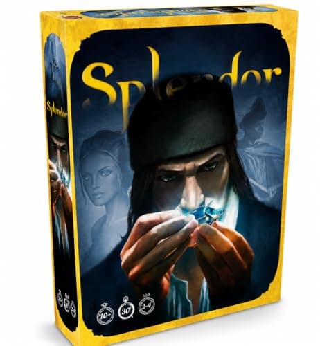 Awestuffs Splendorr Card Board Edition (Eco- Friendly) | Strategy Card Game of Gem Trading & Development | Family & Adult Tabletop Game | 2–4 Players | Ages 10+