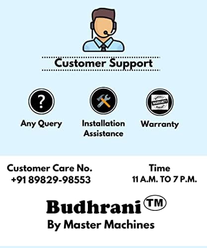Budhrani® by MASTER MACHINES Heavy Duty Portable Lightweight Electronic Bag Closing Machine Metal Body, Bag Closer, Electric Portable Bag Sealing Machine Weight - 3 Kg MM-48 2