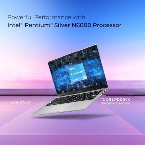 acer Aspire 3, Intel Pentium N6000, 12GB LPDDR4X RAM, 256GB SSD, HD, 15.6"/39.62cm, Windows 11 Home, Pure Silver, 1.5KG, A325-45, Thin and Light Laptop 5