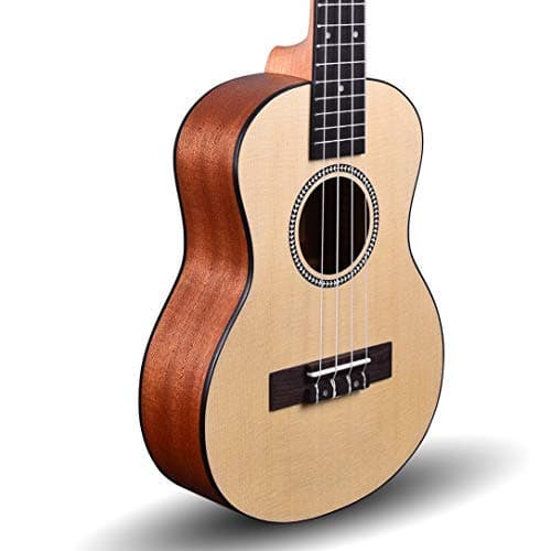 Kadence UKC01-SC Concert 23" Acoustic Ukulele | Spruce Wood | Super Combo - Comes with Bag, Picks, Strap, Strings, Wall Stand, Capo| Includes Learning Course | Natural 2