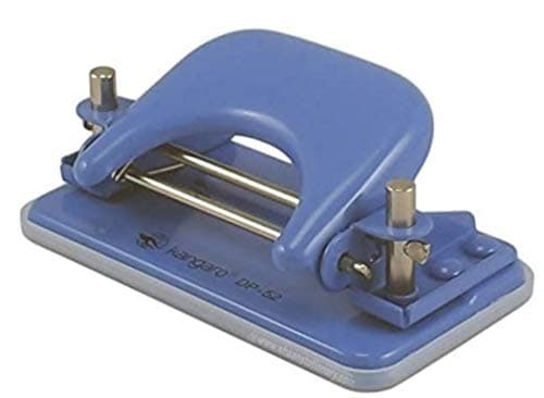 Kangaro Paper Punching Machine Support A4 Size Paper Punching Machine Small with Stapler + Stapler Pin Office and Home Use | Color May Vary 2