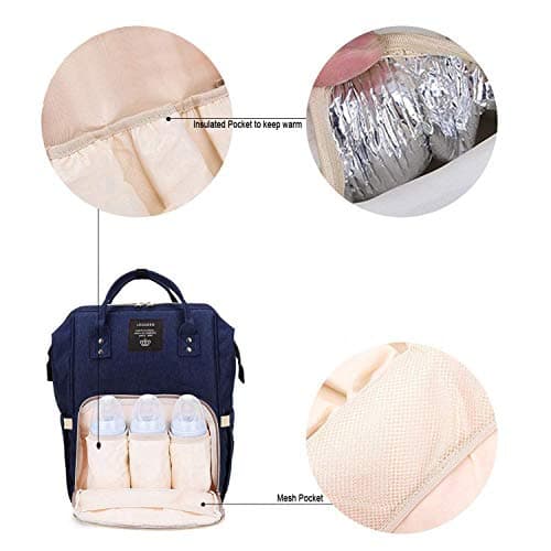 Styleys Baby Diaper Bag For Mother Maternity Backpack (S11035A, Navy Blue) 5