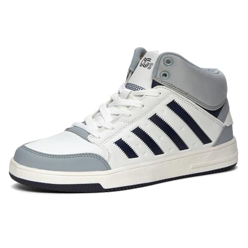 Campus Men's OG-26 WHT/Navy Sneakers - 9UK/India OG-26
