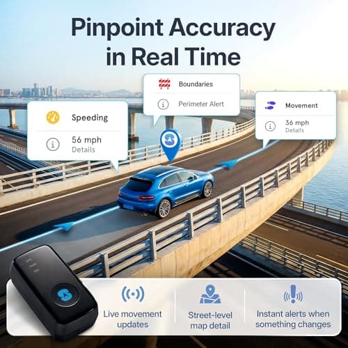 Spytec Atlas GPS Tracker for Vehicles | Up to 14-Day Battery Life | Waterproof Magnetic Case, Geofencing, Portable Real Time Mini GPS Car Tracker w/Lifetime Support | 1 Month Starter Pack 3